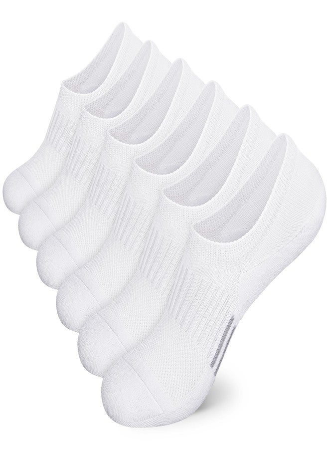 Airacker No Show Socks Womens Athletic Cushioned Low Cut Sports Running Ankle Socks for Women 6 Pairs - Image 1